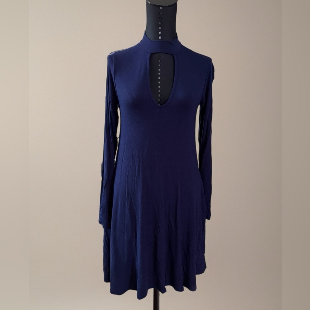 Socialite Navy Long Sleeve Dress